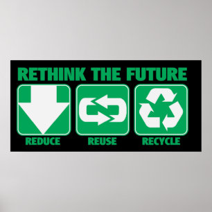 Poster Repenser l'avenir, recycler
