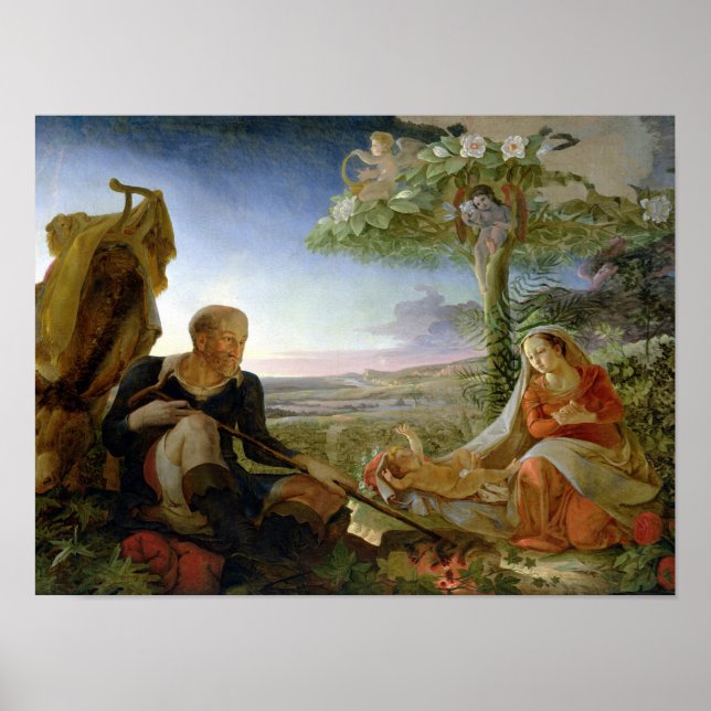 Poster Repose sur le vol vers l'Egypte, 1805-6 (Devant)