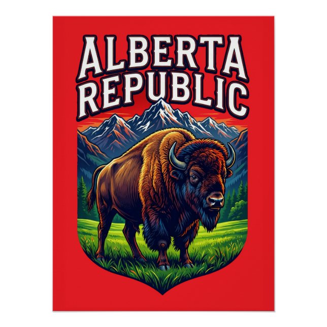Poster République de l'Alberta (Devant)