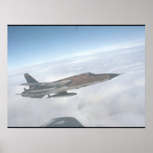 Poster République F-105 Thunderchief_Avion militaire