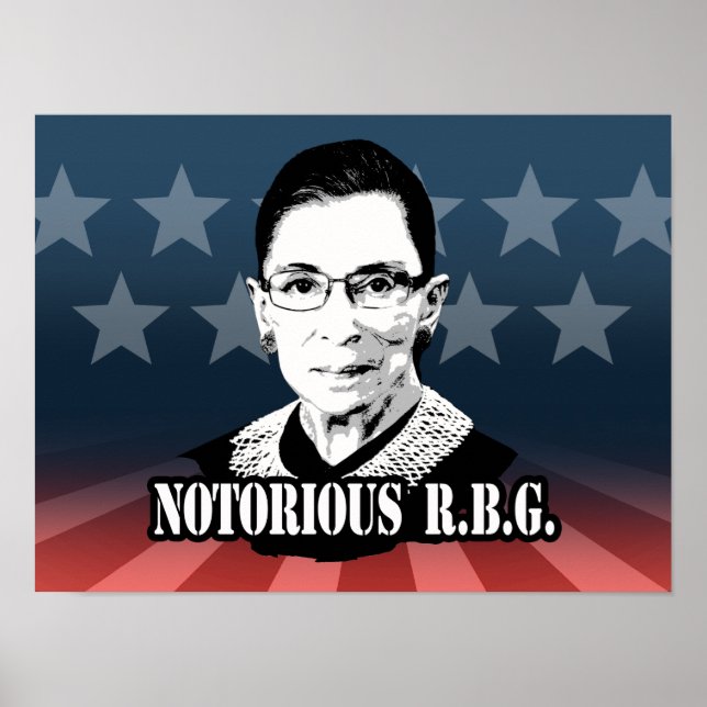 Poster Réputé R.B.G. - Ruth Bader Ginsburg (Devant)