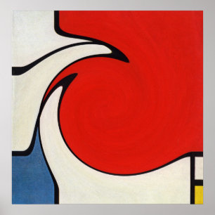Poster Requin Mondrian