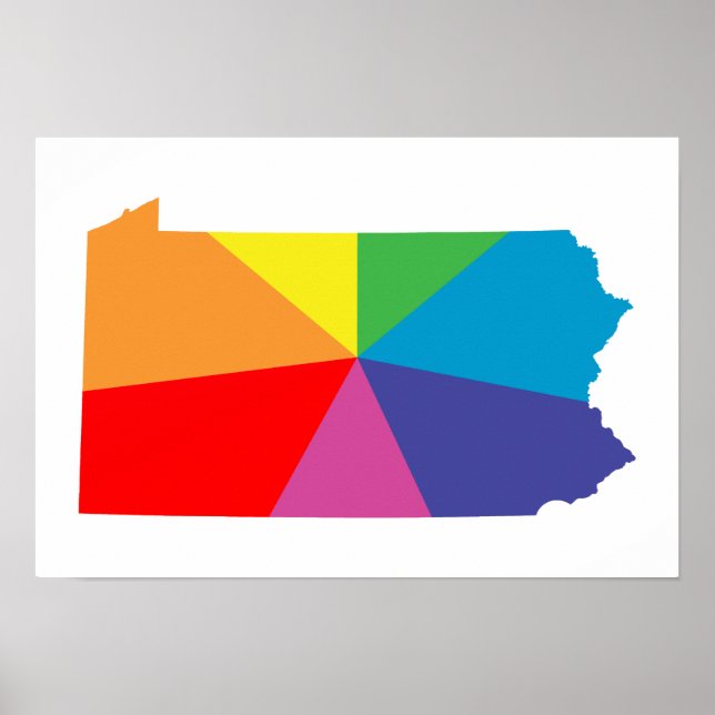 Poster réseau arc-en-ciel de pennsylvanie (Devant)