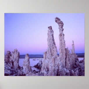 Poster Réserve du lac Mono. Californie. USA. Tufa