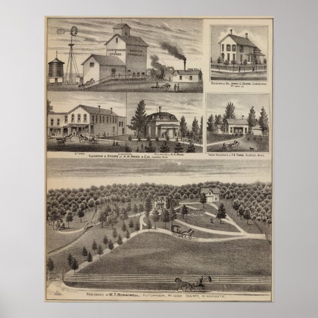 Poster Résidence à Hutchinson, Minnesota (Devant)