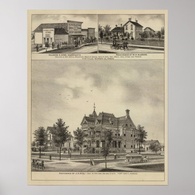 Poster Résidence de JD Hill, Kansas (Devant)