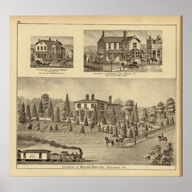 Poster Résidence de William Reed, Sewickley (Devant)