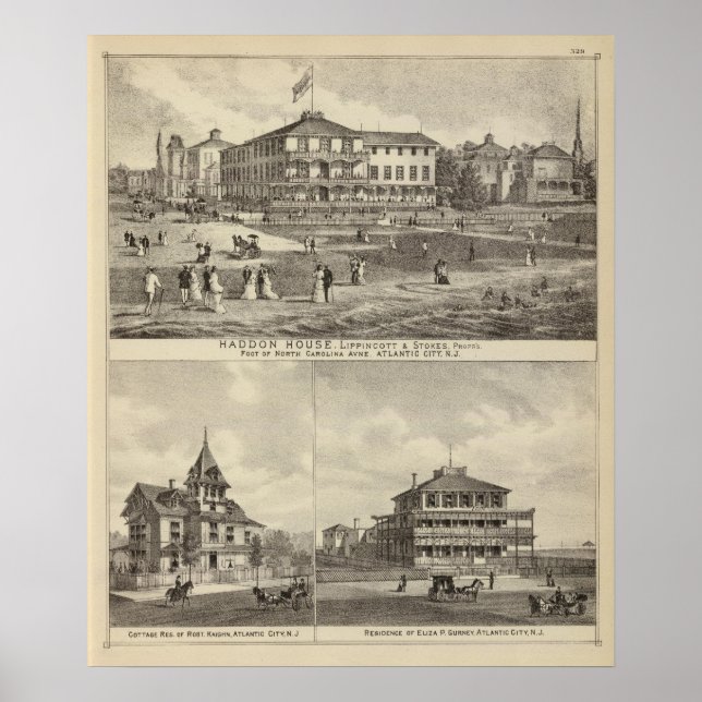 Poster Résidences de Haddon House et Kaighn et Gurney (Devant)