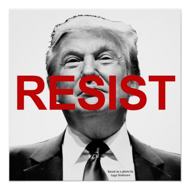 Poster Résister à Trump (Devant)