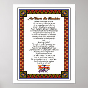 Poster Résolution du soir du Nouvel An