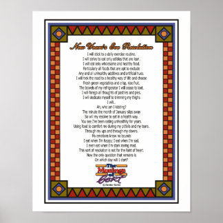 Poster Résolution du soir du Nouvel An