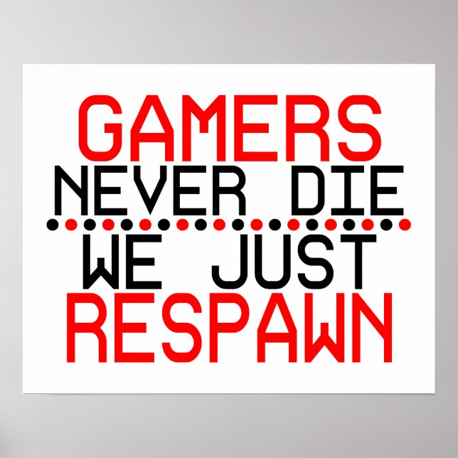 Poster Respawn de Gamers (Devant)