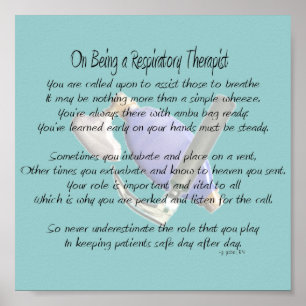 Poster Respiratory Therapist Poem/Poster