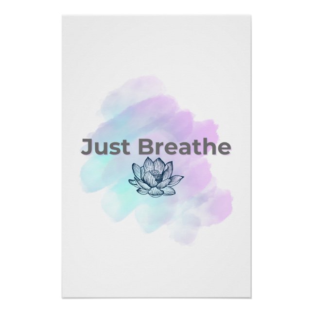 Poster Respirer simplement 🌿 (Devant)