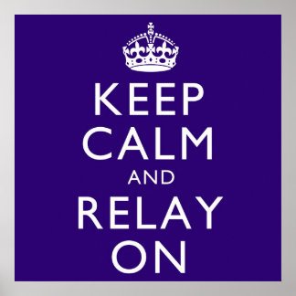 Poster Restez au calme et Relaxez-vous sur l'affiche