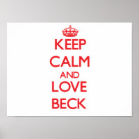 Restez calme et aimez Beck