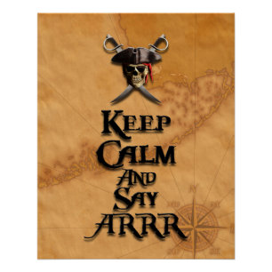 Poster Restez Calme Et Dites ARRR
