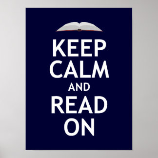 Poster Restez calme et lisez sur