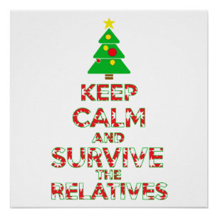 Poster Restez Calme Et Survivez Les Familles