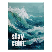 Restez Calme – Inspiration de la vague océanique