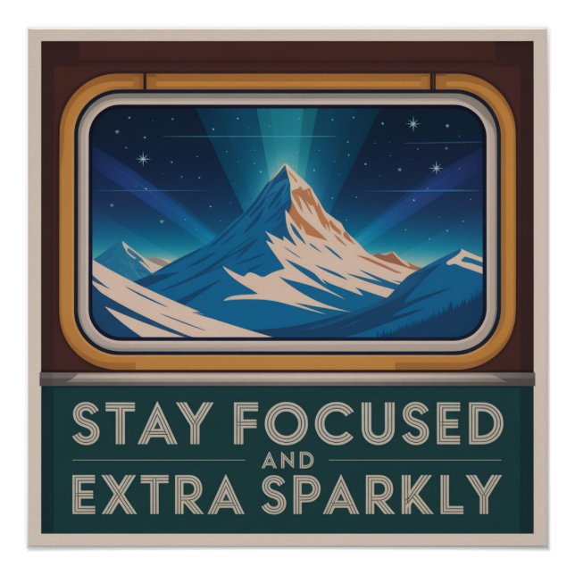 Poster Restez Concentré Et Extrêmement Brillant (Devant)