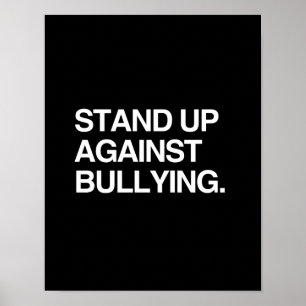 POSTER RESTEZ CONTRE LE BULLYING