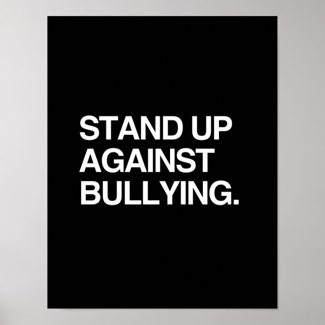 POSTER RESTEZ CONTRE LE BULLYING (Devant)