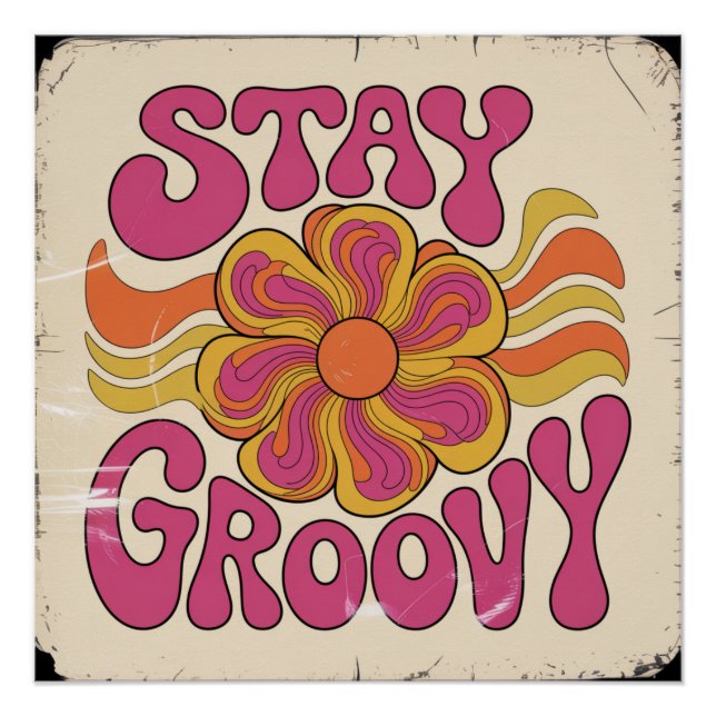 Poster Restez Groovy (Devant)