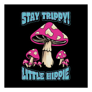 Poster Restez Trippy ! Petit Hippie