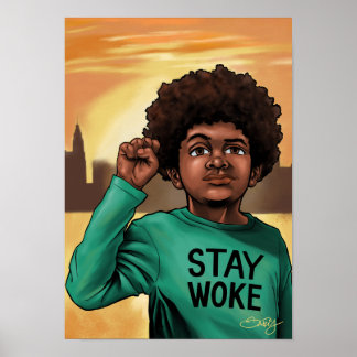 Poster Restez Woke