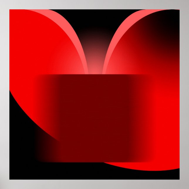 Poster Résumé Luxe Rouge avec Noir AP0004 (Devant)