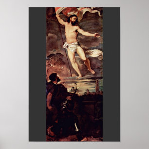 Poster Résurrection Du Christ Par Tizien (Meilleure Quali