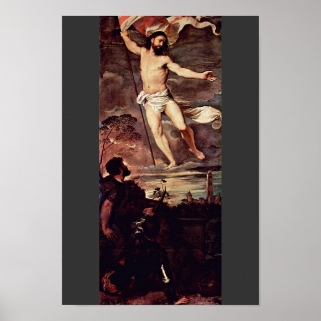 Poster Résurrection Du Christ Par Tizien (Meilleure Quali (Devant)
