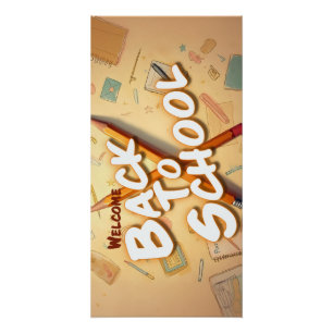 Poster Retour à l'école – Conception d'art au crayon