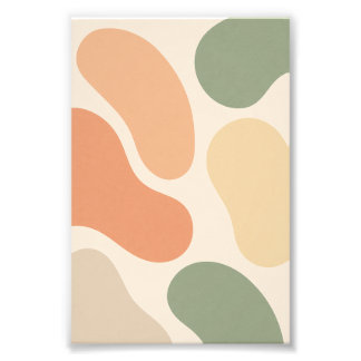Poster Retro Abstrait Shapes