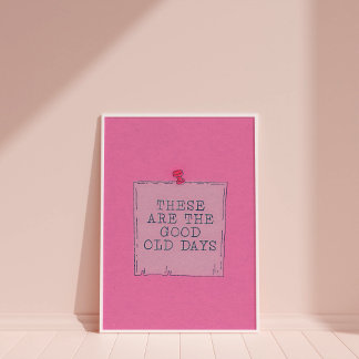 Poster Retro Cute À La Mode Pour L'Art Mur