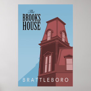 Poster Retro de l'hôtel Brooks House