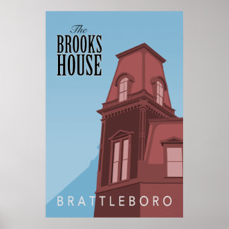 Poster Retro de l'hôtel Brooks House