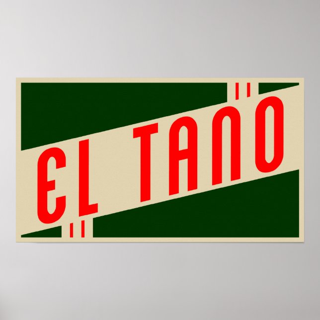 Poster rétro el tano (Devant)