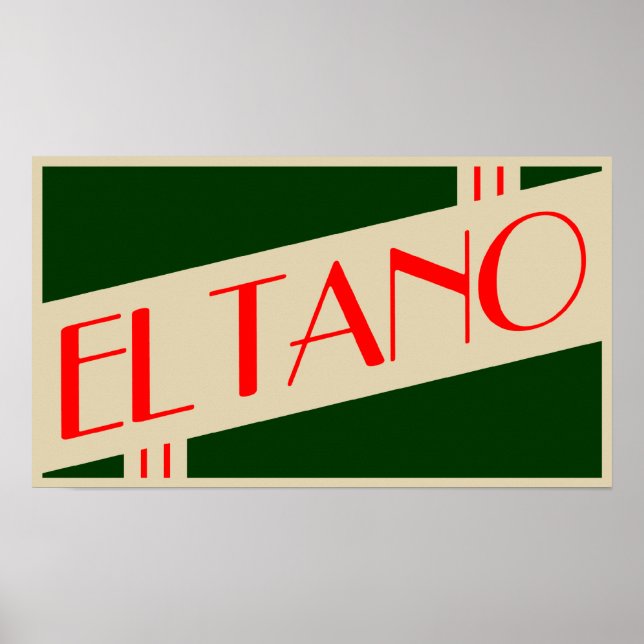 Poster rétro el tano (Devant)