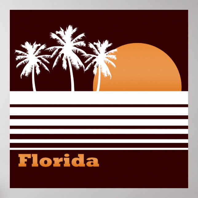 Poster Retro Florida (Devant)