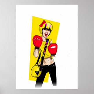 Poster Retro Game Girl