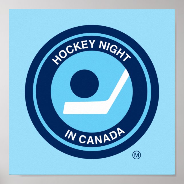 Poster  Rétro logo de Hockey Night in Canada (Devant)