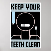 Rétro minimaliste et Gardez vos dents propres