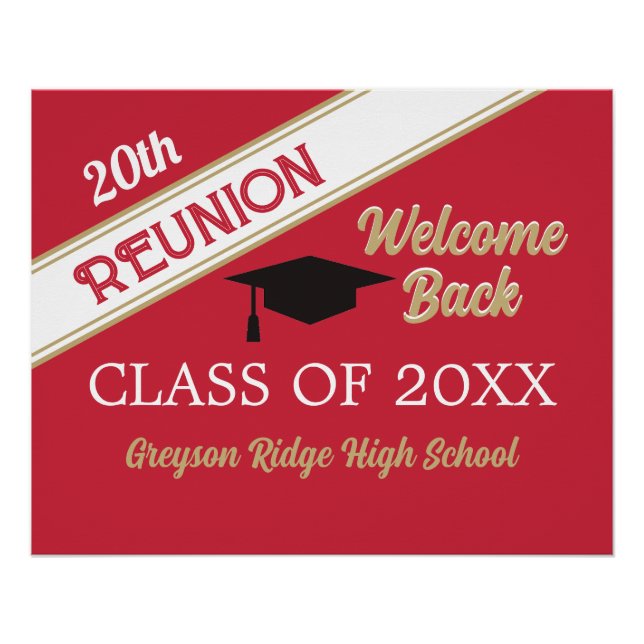 Poster Réunion de la classe Retour (Devant)