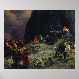 Poster Réunion du général Kluke von Klugenau & Imam