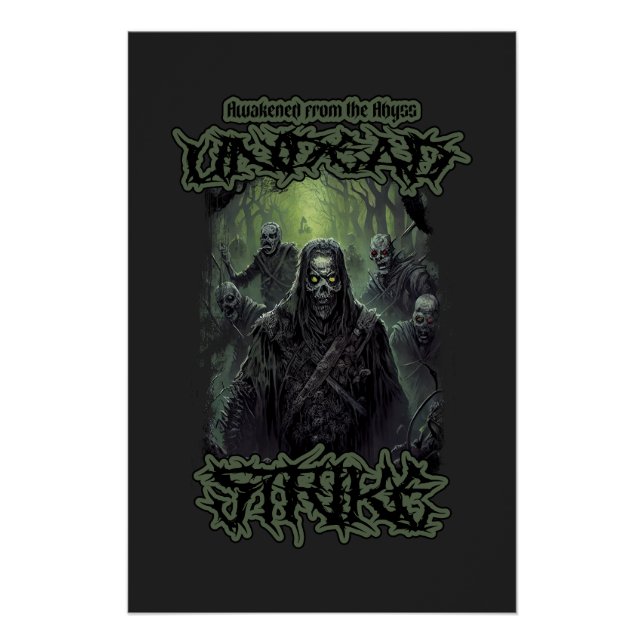 Poster Réveillée par l'abîme, grève des morts-vivants (Devant)