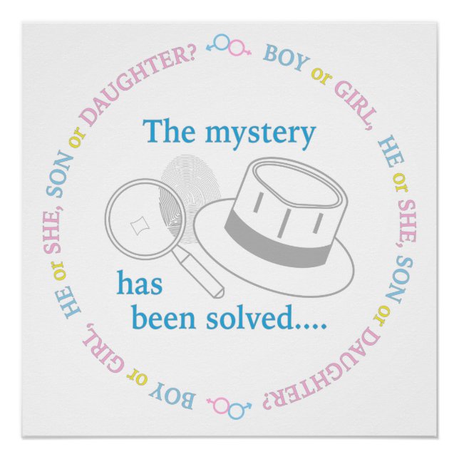 Poster Révélation de genre (Devant)