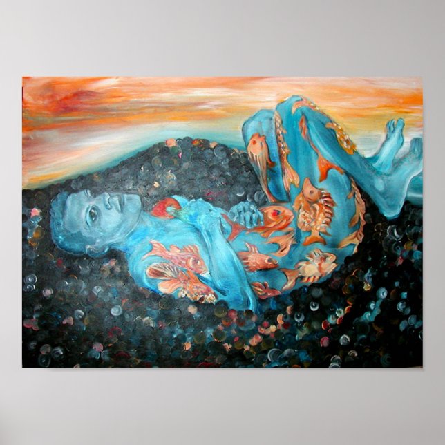 Poster rêver de poisson (Devant)