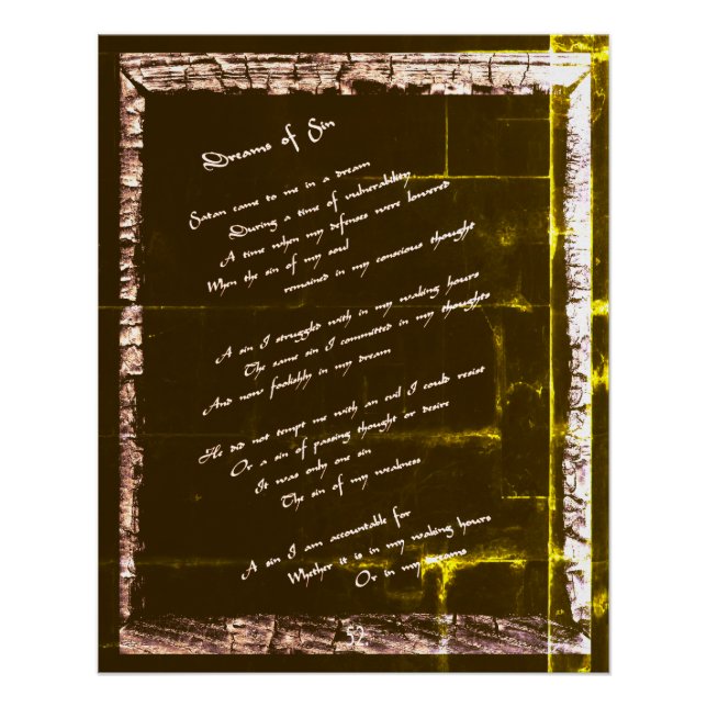 Poster Rêves du péché (Devant)